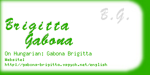 brigitta gabona business card